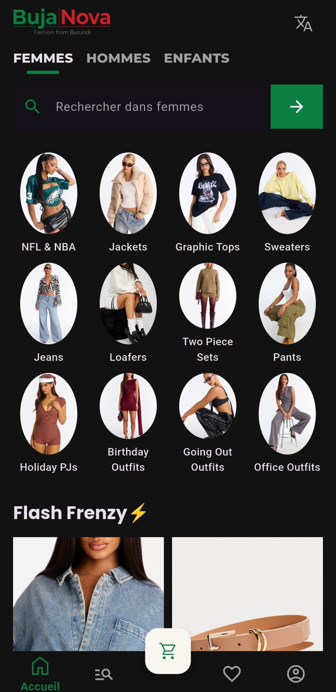 BujaNova App Screenshot